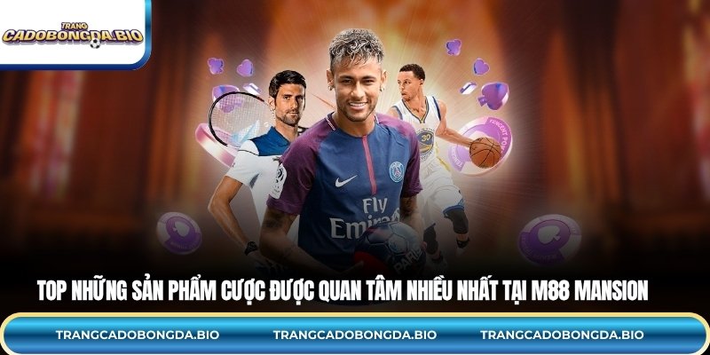 Top những sản phẩm cược được quan tâm nhiều nhất tại M88 Mansion